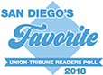 San Diego Union Tribune Reader's Poll 2018 FAVORITE