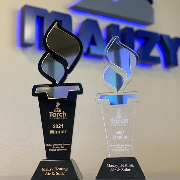 2021 BBB Torch Awards trophies