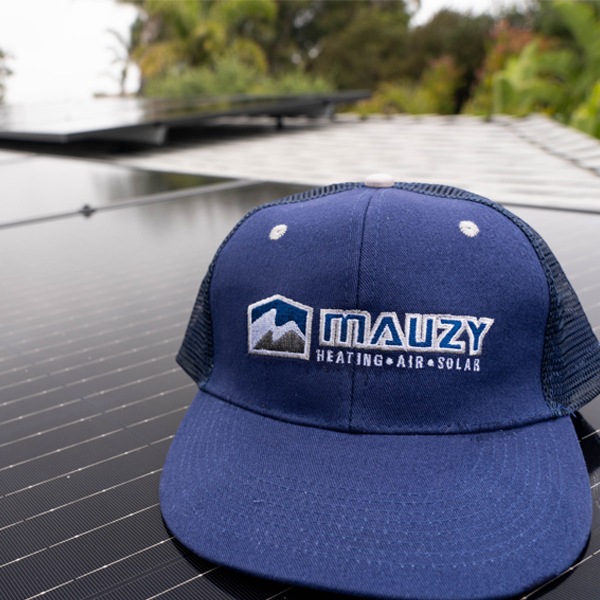 mauzy hat on solar panel system=